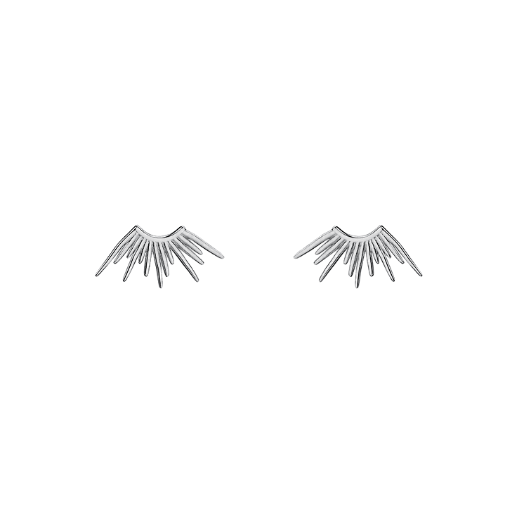 2024 fashion wholesale Jewelry 925 silver 18K gold plated laser sunlight sun rise stud earrings for women