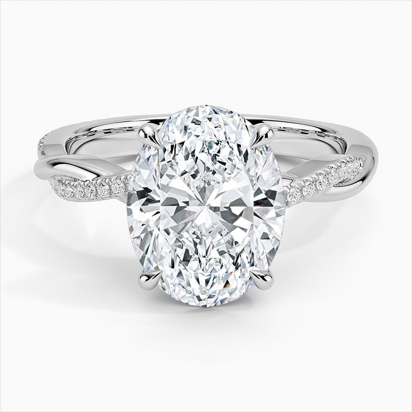 Luxury Oval Cut Diamond Ring 925 Sterling Silver Engagement Jewelry Pave Zircon Promise Rings for Women